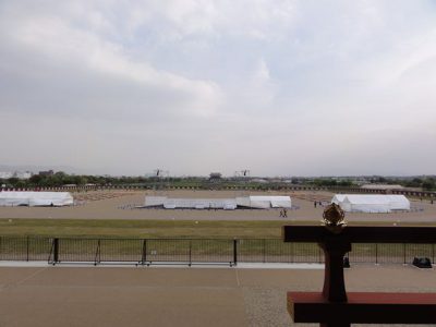 平城宮大極殿から朱雀門を臨む