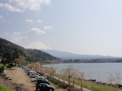 河口湖から見た富士山