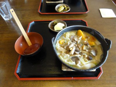 キノコ入りほうとう