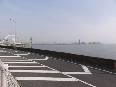 中島PAから舞洲方向を臨む
