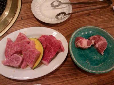 焼肉3品