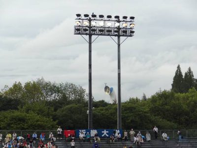 エキスポフラッシュフィールドから見える太陽の塔