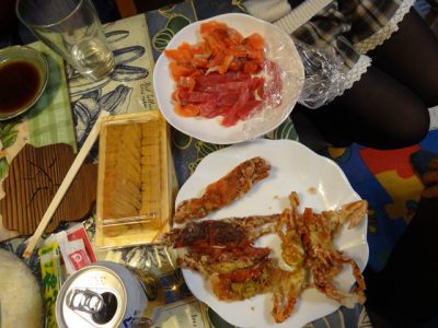 手巻き寿司のネタ