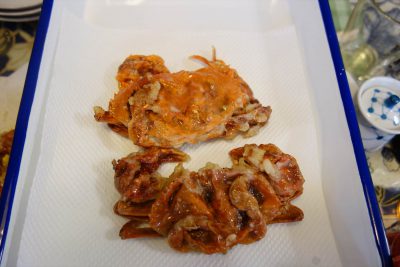 ソフトシェルクラブの唐揚げ