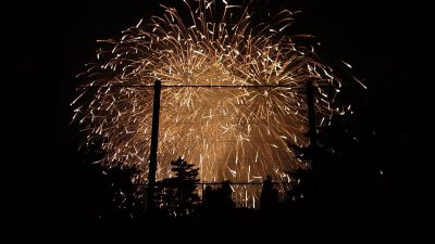 最終見物地からの花火