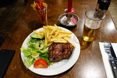ステーキのセット