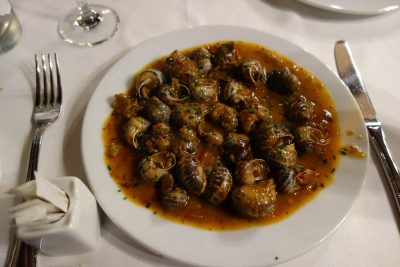 カタツムリの料理