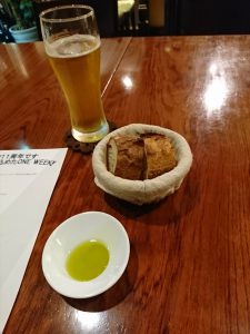 パンとノンアルコールビール