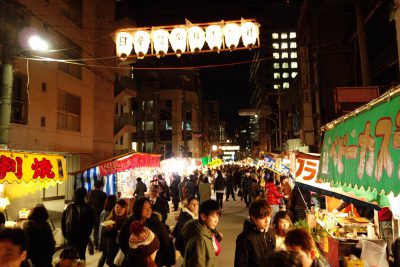 堀川戎神社前の露店