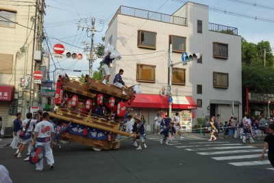 彌榮神社 の地車曳行
