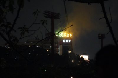 天神祭仕掛け花火その1