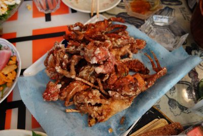 ソフトシェルクラブの唐揚げ