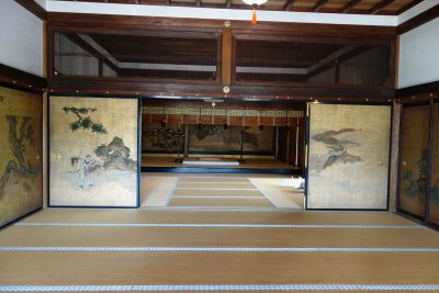 仮御所だったときの玉座