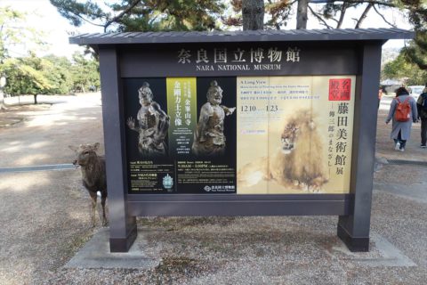 奈良国立博物館の看板