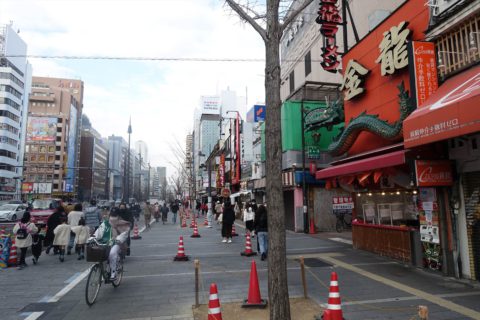 道頓堀橋のちょっと南辺り