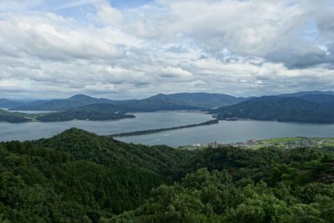 弁天山展望台からの天橋立