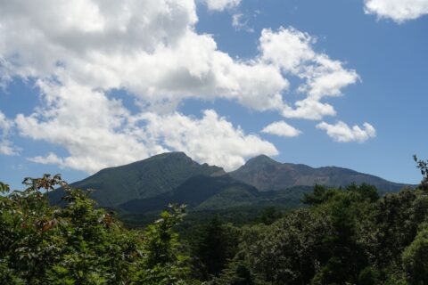 盤梯山眺望展望台からの磐梯山