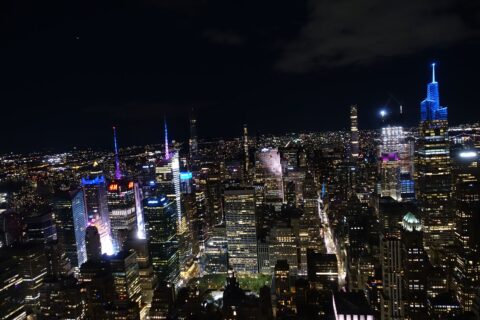 エンパイア・ステート・ビルからの夜景