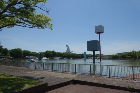 万博記念公園の噴水たち