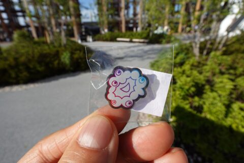 3等のピンバッジ