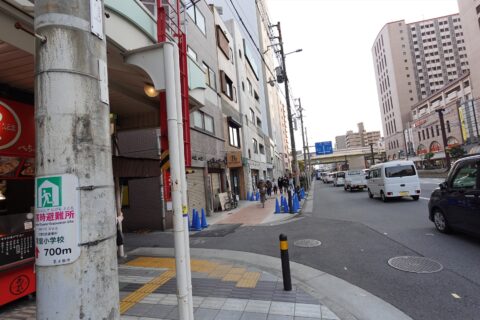 阿倍野交差点の少し北側